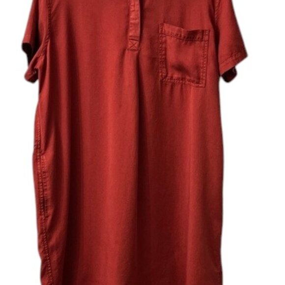 GAP Womens Lightweight Relaxed Fit Pocketed Tencel Dress - Picture 3 of 11